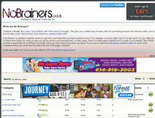 Tablet Screenshot of nobrainers.co.uk